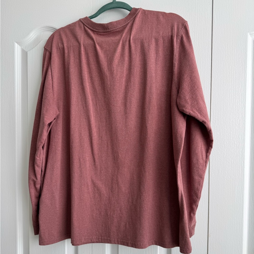 Carhartt Wonen’s 1X Long Sleeve Crewneck — Rosewood